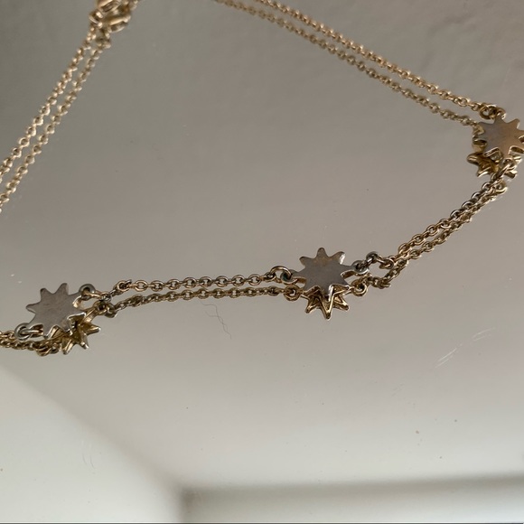 3 Gold Star Celestial Choker with Jewel Details - Picture 4 of 4